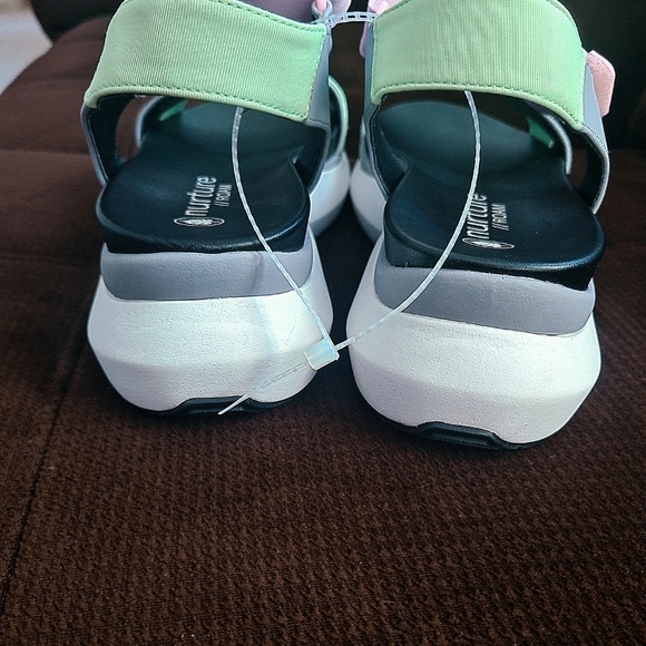 NURTURE  ROAM Multi-color Pastel 1-2”Platform /Block Heel Sandals Sz-10 - Picture 6 of 9